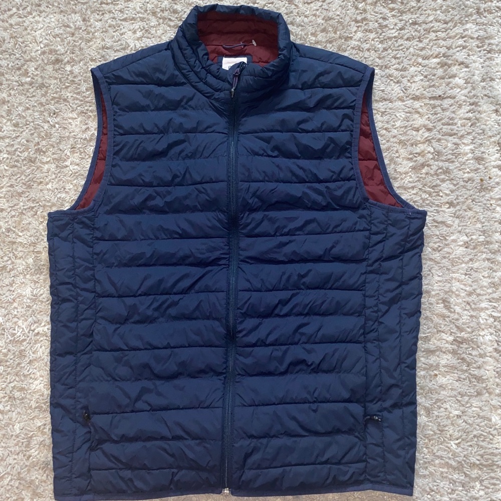 Gap Primaloft  Blue and Burgundy  Puffer Vest-Luxury Down Alternative Size M